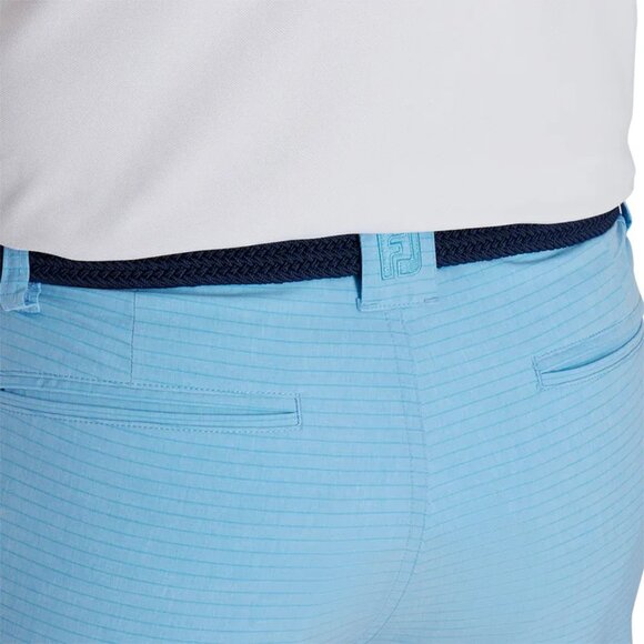 NWT FootJoy Lightweight 9 Inch Inseam Golf Shorts - Heather Blue Sky Stripe - Picture 4 of 6